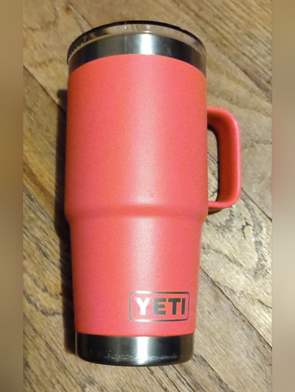 YETI 20 Oz Pink Rambler Tumbler with Magnetic Slider Lid and Handle